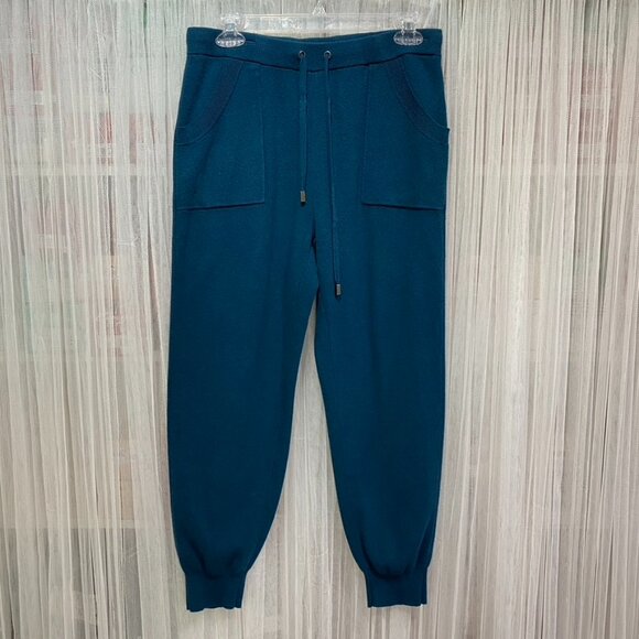 Chico's Zenergy Size 0/Small Blue "Moonlight" Cotton Cashmere Cozy Jogger Pant - Picture 1 of 12